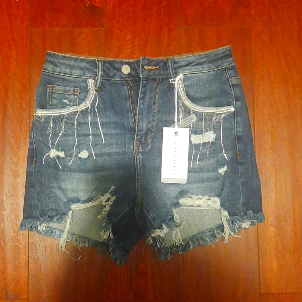 Risen Denim Shorts